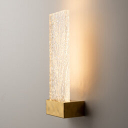 Luminosa Lighting Luminosa Ornate Modern Integrated Led Wall Lamp Brass 3000K 50Lm Acrylic Shade - thumbnail 2