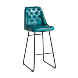 Carlant Bar Stool - Leather Vintage Blue - thumbnail 1