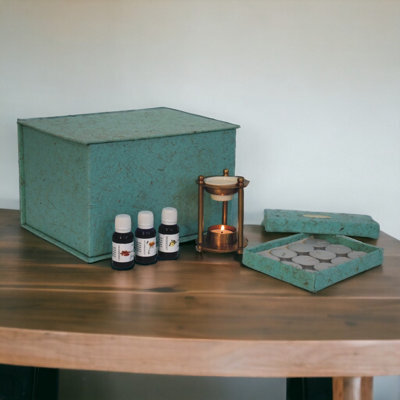 Artisan Furniture Solid Wood Brass Antique Burner Set (Summer) - image 1