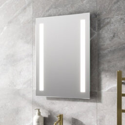 Affine Led Bathroom Mirror Illuminated Vertical Horizontal Battery Powered 500X700mm - thumbnail 2