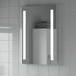 Aveli Led Bathroom Mirror Illuminated Vertical Horizontal Battery Powered 500X700mm