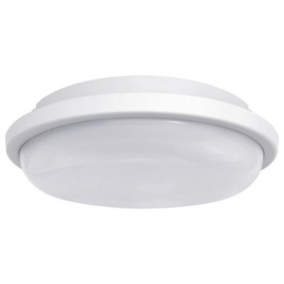 Long Life Lamps Company 20W Led Bulkhead Round Ceiling Light Flush Mounted 6500K Cool White Ip54 Cw02 - image 1