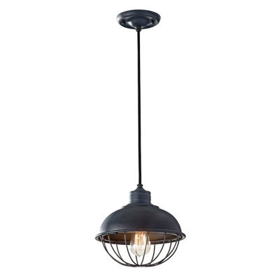 Elstead Lighting Urban Renewal 1 Light Pendant - Antique Forged Iron