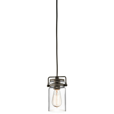 Stylish Olde Bronze 1 Bulb Ceiling Pendant Light With E27 Socket