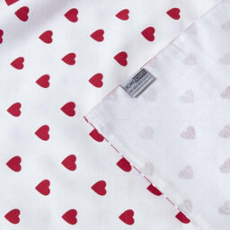 Homescapes Cotton Red Heart Decorative Sofa Throw - thumbnail 7