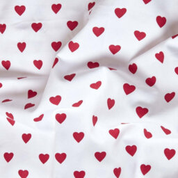 Homescapes Cotton Red Heart Decorative Sofa Throw - thumbnail 4