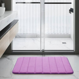 Ameha Modern Memory Foam Bath Mats Purple Anti Slip Super Water Absorbent Luxury Bathroom Indoor/outdoor Mat 40X60 Cm - thumbnail 8