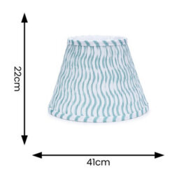 Valuelights Riza Tapered Green Arrow Fabric Pleated Easy Fit Large Lamp Shade (D)41Cm - thumbnail 6
