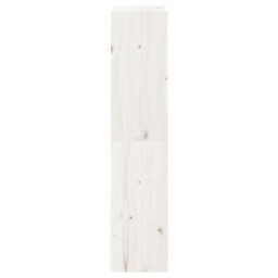 Berkfield Book Cabinet/room Divider White 60X30X135.5 Cm Solid Wood Pine - thumbnail 6