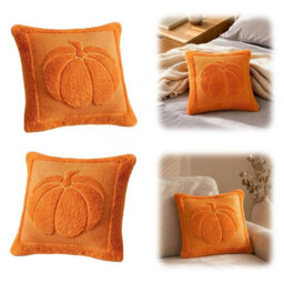 Amorly 2Pack Fall Pumpkin Pillow Covers,orange Soft Plush Autumn Throw Cushion Cases,thanksgiving Home Decor For Sofa,bedroom,living Room - thumbnail 6