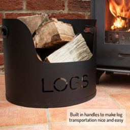 Valiant Fireside Storage Set Includes Log Holder, Kindling Storage And Match Tidy - thumbnail 3