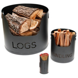 Valiant Fireside Storage Set Includes Log Holder, Kindling Storage And Match Tidy - thumbnail 5