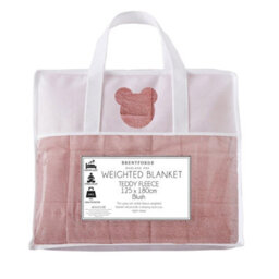 Ohs Teddy Fleece Weighted Blanket - Blush Pink, 125 X 180Cm - 6Kg - thumbnail 4