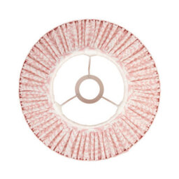 Loops Set Of 2 Peachy Pink Tapered Lamp Shades With Leaf Design - Handcrafted Elegance - thumbnail 4