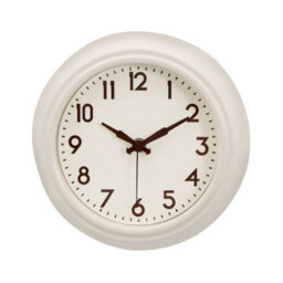 Orsina Cream Metal White Face Wall Clock