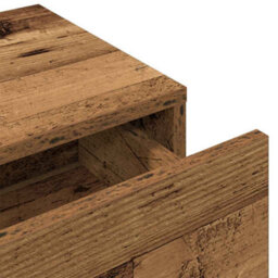 Walplus Wall Shelf With Drawers Old Wood 60X26.5X15 Cm Engineered Wood - thumbnail 7