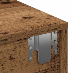 Walplus Wall Shelf With Drawers Old Wood 60X26.5X15 Cm Engineered Wood - thumbnail 8