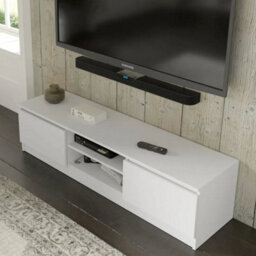 Arte Maja 150Cm Tv Cabinet - White, Bright Media Unit With Tidy Cable Management - thumbnail 5