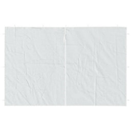 Walplus Party Tent Garden Gazebo Canopy Sidewall 2 Pcs With Zipper Pe White - thumbnail 2