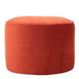 icon Milano Velvet Bean Bag Pouffe Terracotta Large Velvet Footstools