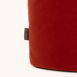 icon Milano Velvet Bean Bag Pouffe Terracotta Large Velvet Footstools - thumbnail 5