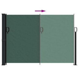 Walplus Retractable Side Awning Garden Sun Shade Canopy Gazebo For Back Door, Porch, Patio Dark Green 140X300 Cm - thumbnail 5