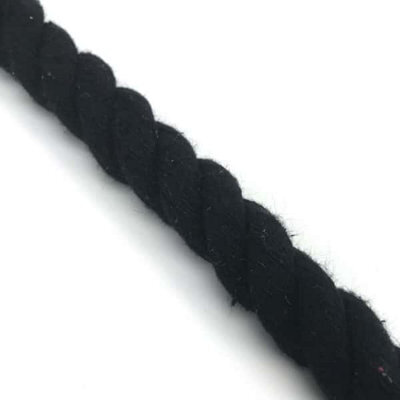 Ropeservices Uk 28mm Black Natural Cotton Rope X 45 Metres - image 1