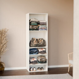 Alice's Garden Sweeek - Modular Open Wardrobe Shelf Unit Modulo White 60X45X180 Cm - thumbnail 5