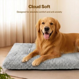 Skylos Large Dog Bed Mattress Soft Plush Washable Pet Cushion Crate Pad Mat - thumbnail 7