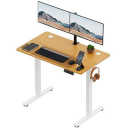 Maple 100X60Cm Electric Standing Desk For Home Office With Adjustable Height - thumbnail 1