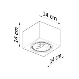 Luminosa Lighting Luminosa Seida Surface Mounted Ceramic Downlights Wall Lamp White Gu10/es111 - thumbnail 4