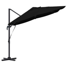 Berkfield Cantilever Roma Parasol Black 352X251X260 Cm Aluminium - thumbnail 6