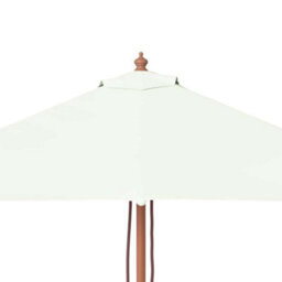 Vidaxl Garden Parasol With Wooden Pole 150X200 Cm Sand Parasols - thumbnail 8