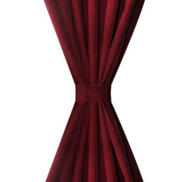 Berkfield 2 Pcs Bordeaux Micro-Satin Curtains With Loops 140 X 225 Cm - thumbnail 3