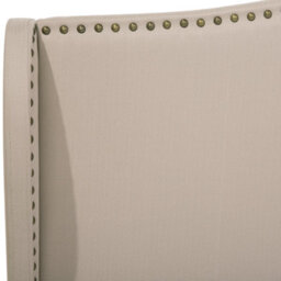 Beliani Bed Fabric Colmar 180 X 200 Cm (Eu Super King) Sand Beige - thumbnail 8