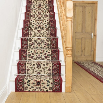 Traditional Stair Runner - Soft & Durable Carpet Runner For Stairs & Staircases, Multiple Lengths - image 1