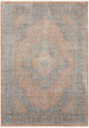 Blush Multi Luxurious Traditional Bordered Floral Rug Easy To Clean Living Room And Bedroom-259Cm X 351Cm - thumbnail 9