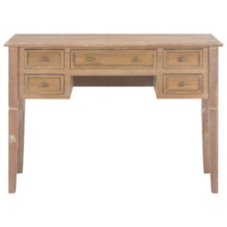 Berkfield Writing Desk Brown 109.5X45X77.5 Cm Wood - thumbnail 3