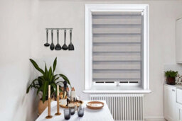 Lister Cartwright Day And Night/zebra Blinds, Premium Quality Double Roller, Vision Blinds(Dark Grey, 150 X 165 Cm) - thumbnail 4