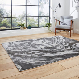 Grey Abstract Modern Easy To Clean Rug For Living Room Bedroom And Dining Room-160Cm X 220Cm - thumbnail 2