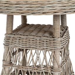 Hill Interiors Provence Collection Outdoor Bistro Table - Metal - L70 X W70 X H72 Cm - Beige - thumbnail 3