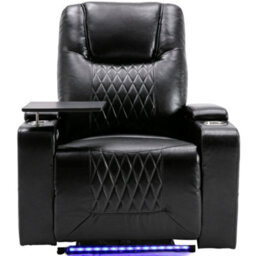Btm Electric Recliner Chair With Usb, 360 Swivel Tray, Hand-In-Arm Storage, Cup Holders, Ambient Light, Gaming - thumbnail 4