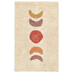 Beliani Cotton Bath Mat 50 X 80 Cm Beige Esme
