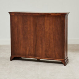 The Furniture Market French Hardwood Mahogany Stained Wide Low Bookcase - thumbnail 8