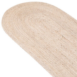 Wyld And Coco Beige Jute Runner 80 X 300 Cm - Handwoven Braided, Underfloor Heating Compatible - thumbnail 3