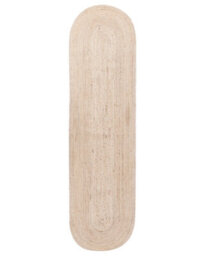 Wyld And Coco Beige Jute Runner 80 X 300 Cm - Handwoven Braided, Underfloor Heating Compatible - thumbnail 1