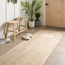 Wyld And Coco Beige Jute Runner 80 X 300 Cm - Handwoven Braided, Underfloor Heating Compatible - thumbnail 2