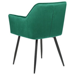 Beliani Set Of 2 Dining Chairs Jasmin Velvet Emerald Green - thumbnail 6
