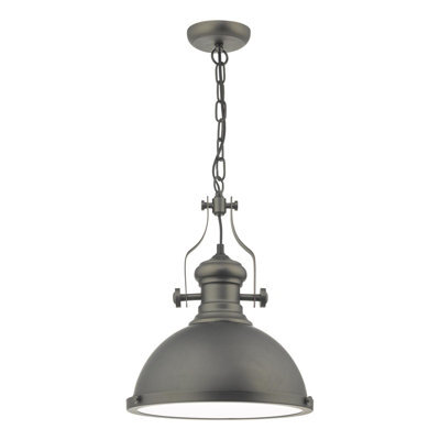 The Lighting Studio Arona Pendant Antique Pewter & Glass - image 1