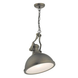 The Lighting Studio Arona Pendant Antique Pewter & Glass - thumbnail 2